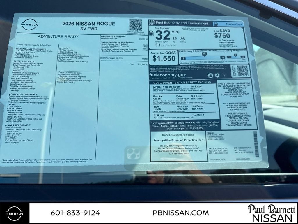 2026 Nissan Rogue SV