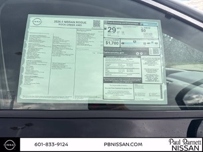 2026 Nissan Rogue Rock Creek
