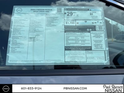 2026 Nissan Rogue Rock Creek
