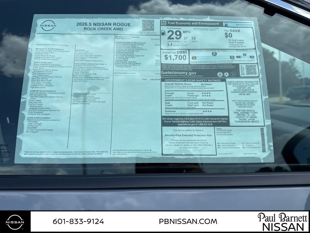 2026 Nissan Rogue Rock Creek