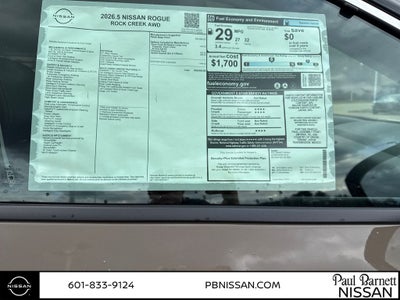 2026 Nissan Rogue Rock Creek