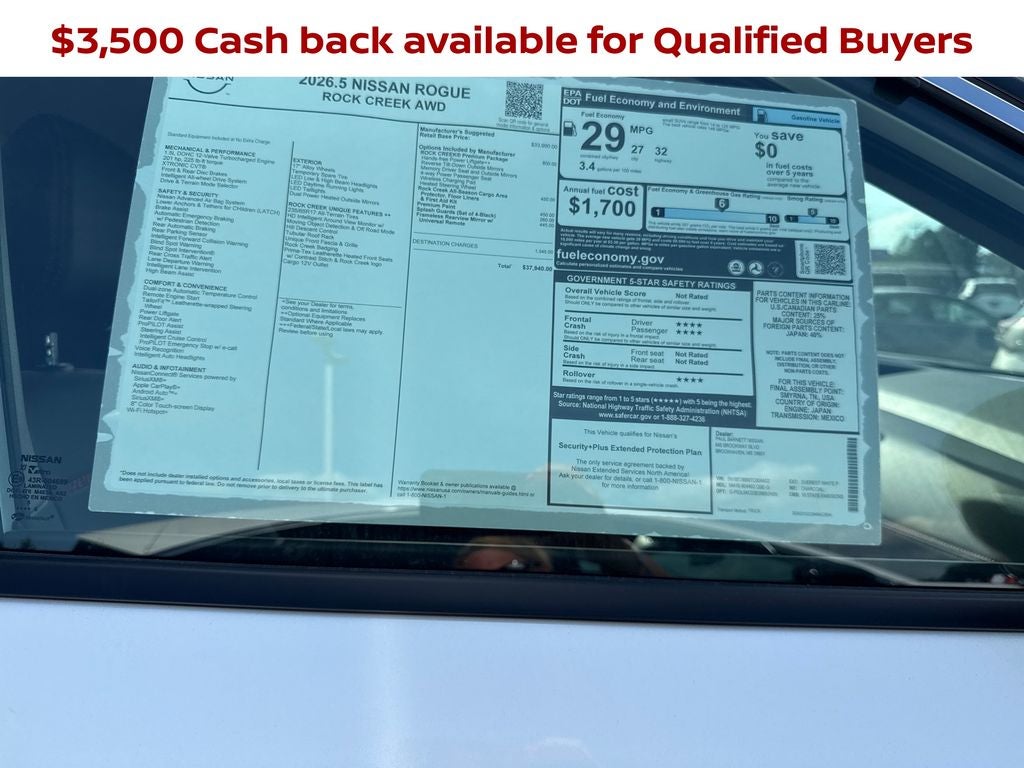 2026 Nissan Rogue Rock Creek