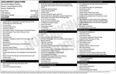 2020 INFINITI QX60 PURE