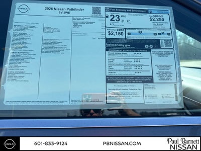 2026 Nissan Pathfinder SV