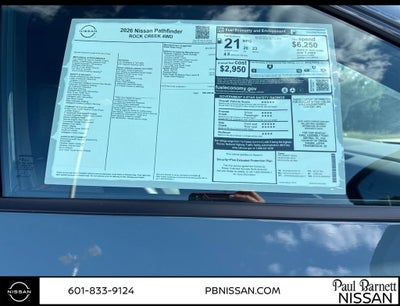 2026 Nissan Pathfinder Rock Creek