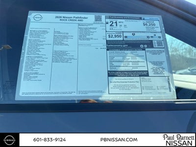 2026 Nissan Pathfinder Rock Creek