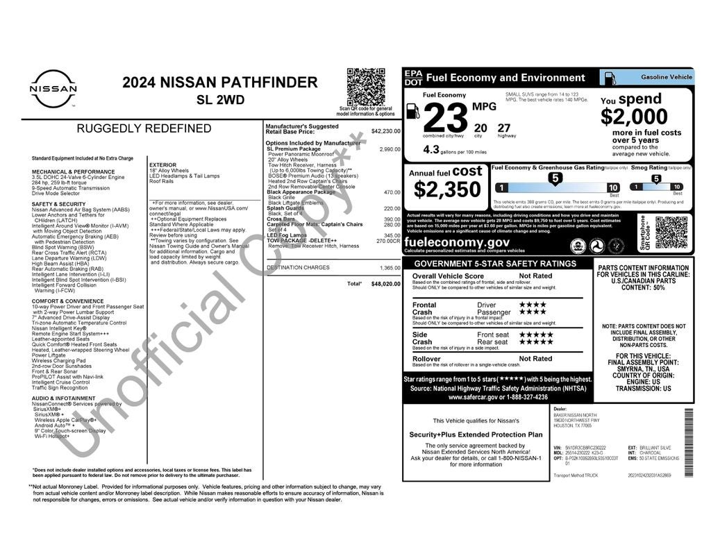 2024 Nissan Pathfinder SL
