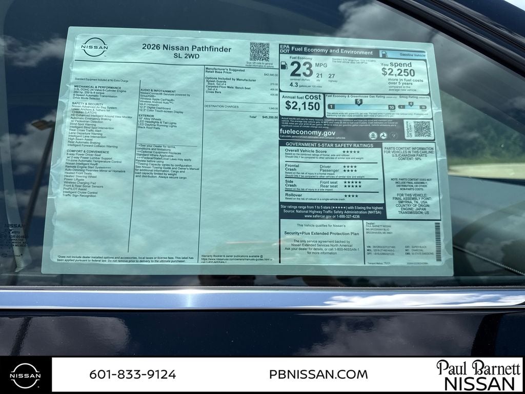 2026 Nissan Pathfinder SL