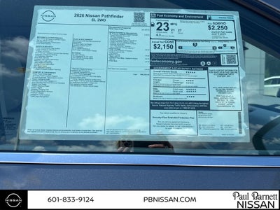 2026 Nissan Pathfinder SL
