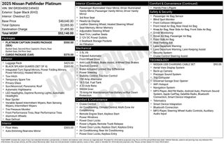 2025 Nissan Pathfinder Platinum