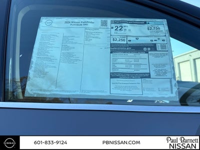 2026 Nissan Pathfinder Platinum