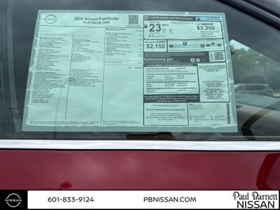 2026 Nissan Pathfinder Platinum