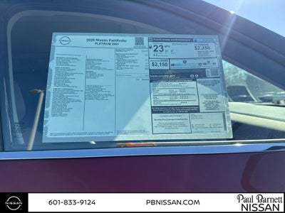 2026 Nissan Pathfinder Platinum