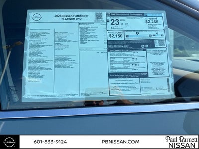 2026 Nissan Pathfinder Platinum