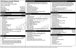 2024 Nissan Armada Platinum