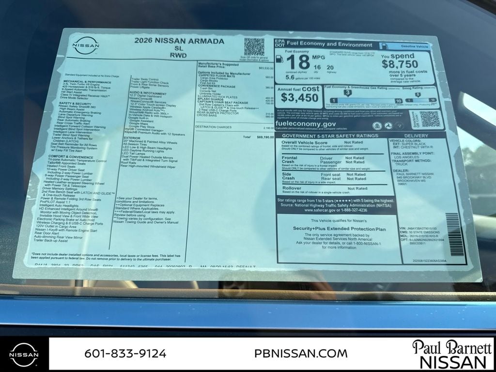 2026 Nissan Armada SL