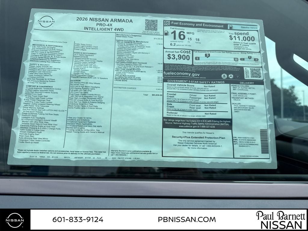 2026 Nissan Armada PRO-4X