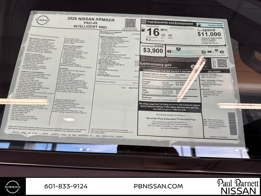 2026 Nissan Armada PRO-4X