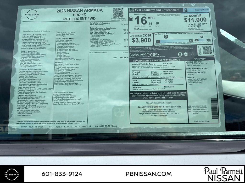 2026 Nissan Armada PRO-4X