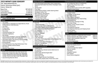 2023 INFINITI QX80 Sensory