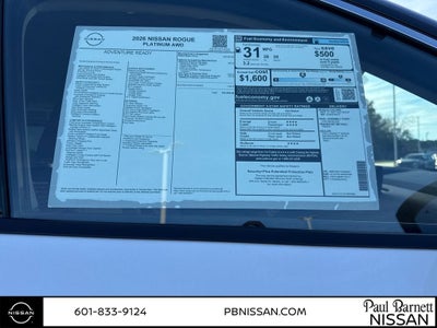 2026 Nissan Rogue Platinum