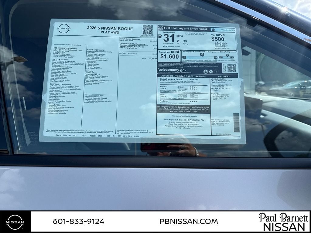 2026 Nissan Rogue Platinum