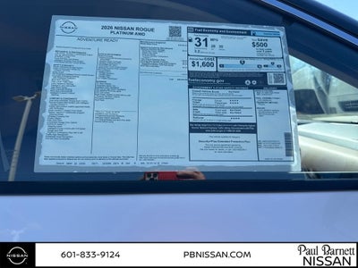 2026 Nissan Rogue Platinum