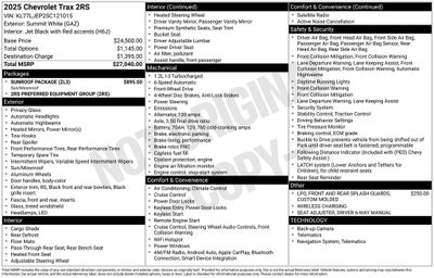 2025 Chevrolet Trax 2RS
