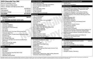 2025 Chevrolet Trax 2RS
