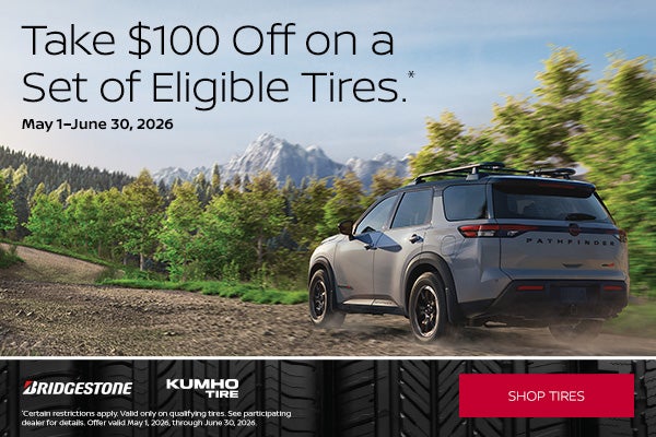 Take $100 off a Set of Eligible Tires